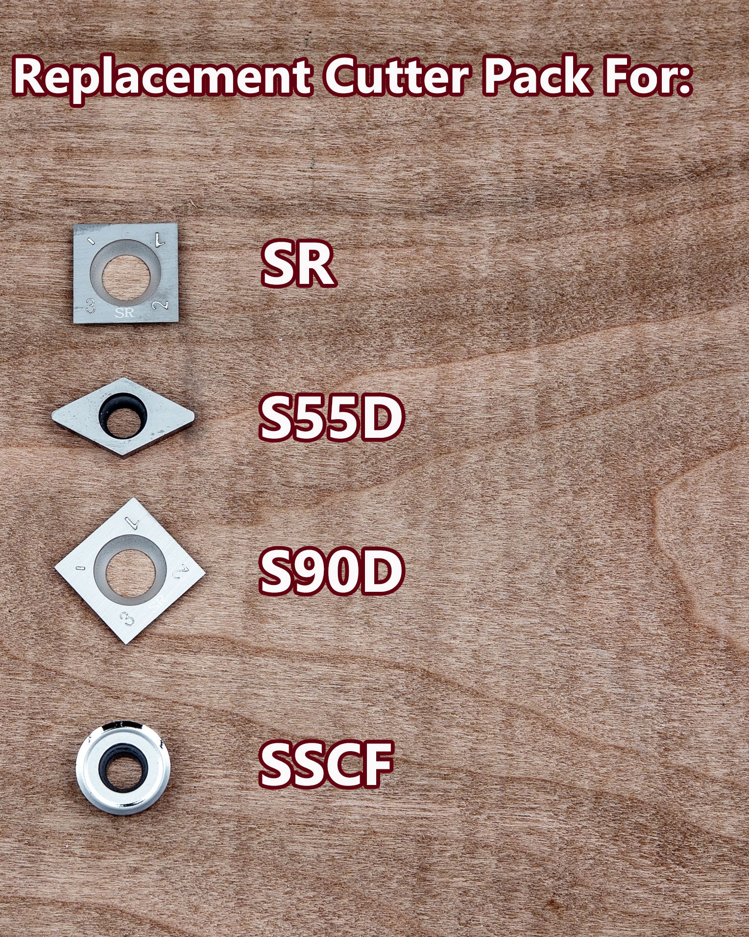 Cutter Pack for FULL SIZE 4 Tool Set - SSCF, SR, S55D, S90D | Simple ...