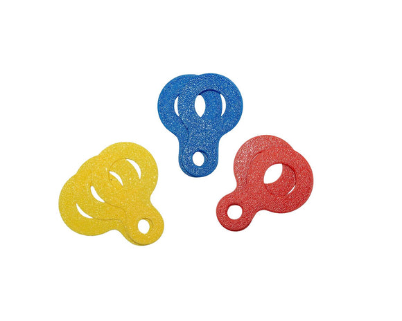 Quick-Adjust Height Spacers for Flat Tool Rest - 7 pack - 2 Red, 2 Blue, 3 Yellow