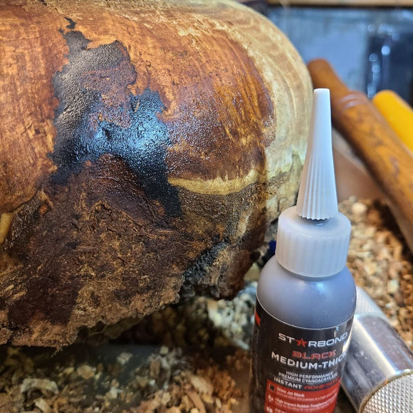 Starbond Black Medium-Thick CA Glue, 2 oz