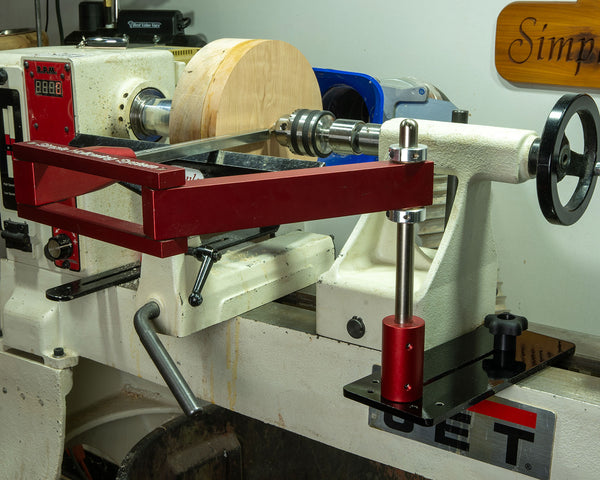 Simple Hollowing System with Laser, Extended Mounting Base & Tools for Outside Bowl Turning