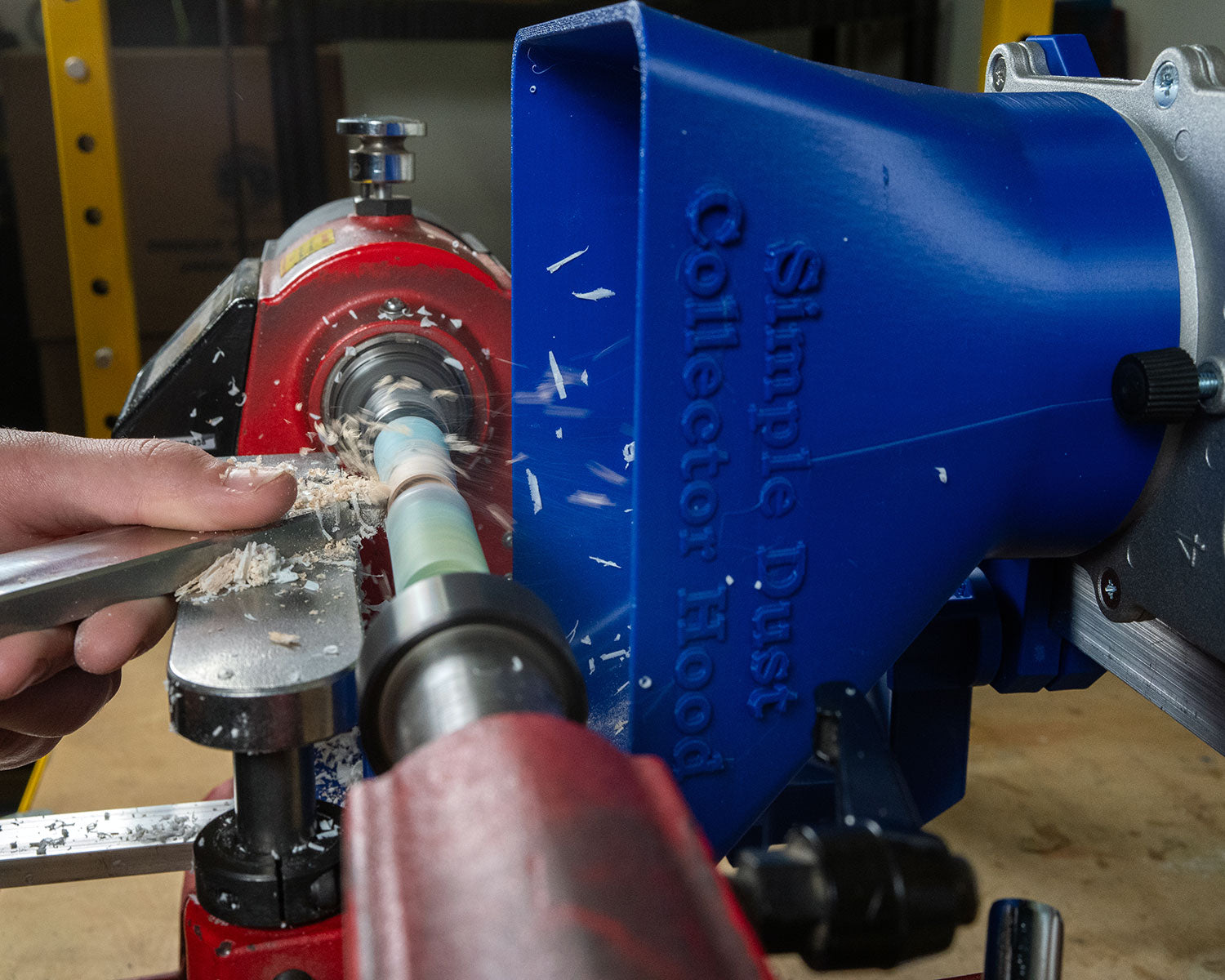 Simple Dust Collection System for Split-Bed Wood Lathe – Compatible wi ...