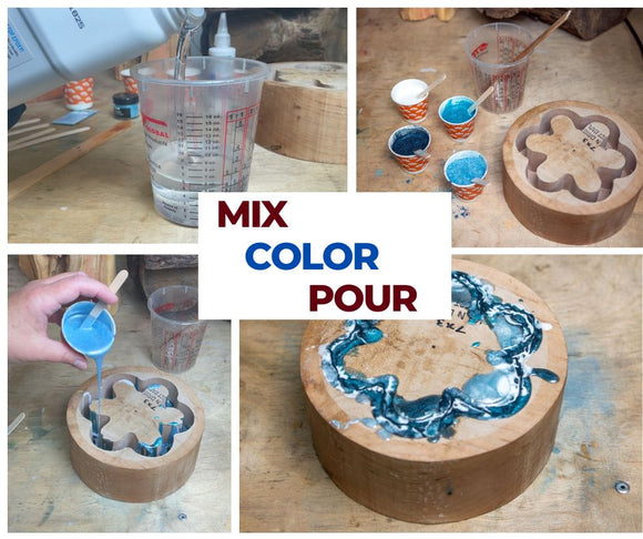 Maple Wood Bowl Turning Blank with Routered Groove for Epoxy Resin, 7" x 3"