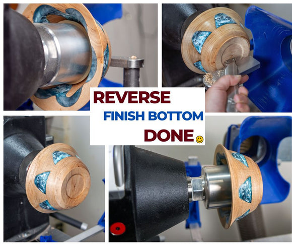 Maple Wood Bowl Turning Blank with Routered Groove for Epoxy Resin, 7" x 3"