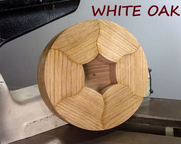Segmented Bowl Blank for Woodturning, 6.5" x 2"