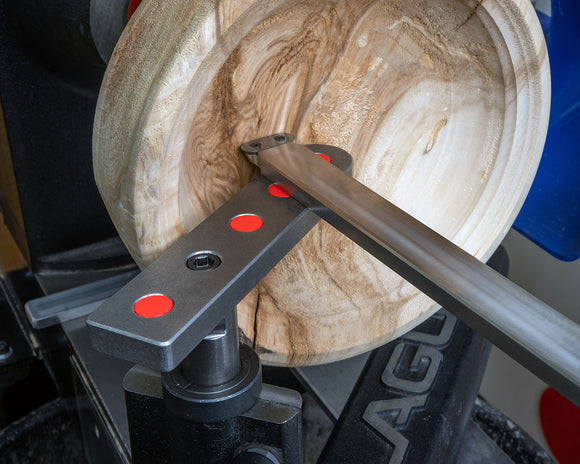 Adjustable Tool Rest with Flat Platform, Post and Clamping Collar for Wood Turning Lathe