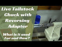 Live Tailstock Drill Chuck Kit with Chuck Reversing Adapter for Woodturning Lathe MT2