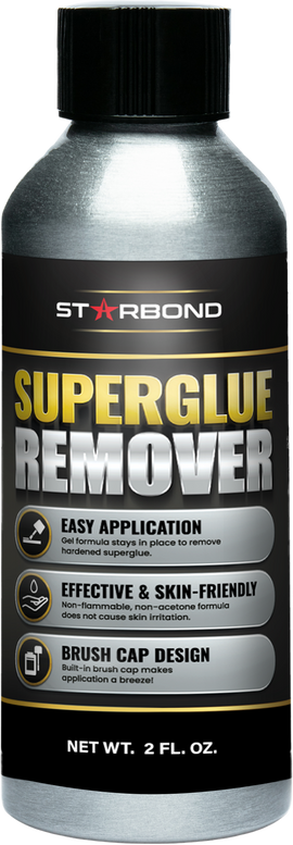 Starbond Super Glue Remover, Debonder, Easy Brush Cap, 2 oz