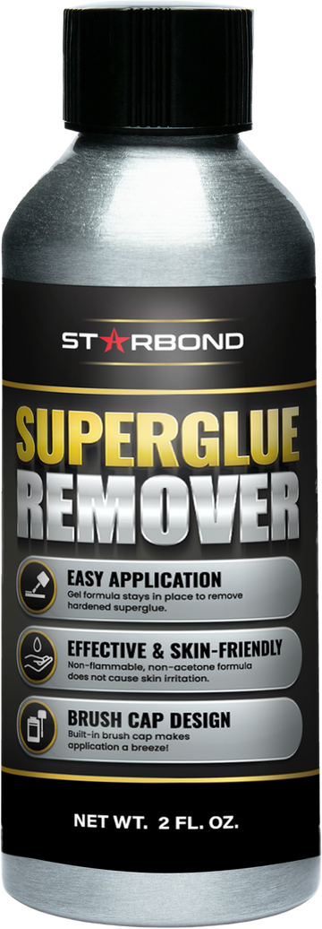 Starbond Super Glue Remover, Debonder, Easy Brush Cap, 2 oz