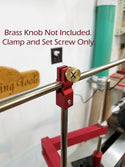 Laser Tube Clamp - Connects vertical post to laser tube on Simple Hollowing System Laser Assembly