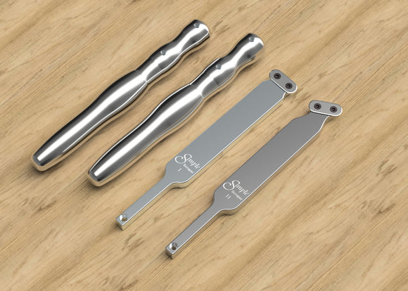 Acrylic Resin 2 Tool Simple Scraper Set with NR Oval Cutters