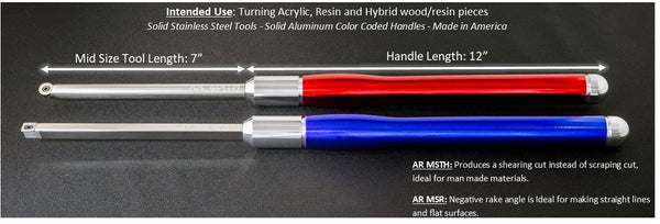 Acrylic Resin Roughing and Turning 2 Tool Set - Mid Size 19" Overall