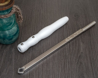 Buy 8-long-white-aluminum-handle Acrylic Resin Simple 90° Roughing and Detailing Tool Unhandled (12&quot; Long AR S90)