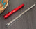 8" Long Red Aluminum Handle