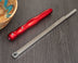 8" Long Red Aluminum Handle