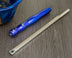 8" Long Blue Aluminum Handle