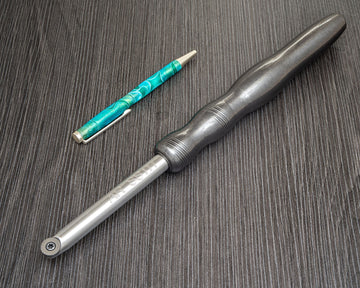 Buy charcoal-translucent Acrylic Resin Simple Start Turner &amp; Hollower with Round Carbide Cutter - 12" Overall with Handle