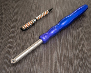 Buy sapphire-blue Acrylic Resin Simple Start Turner &amp; Hollower with Round Carbide Cutter - 12" Overall with Handle