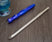 8" Long Blue Aluminum Handle