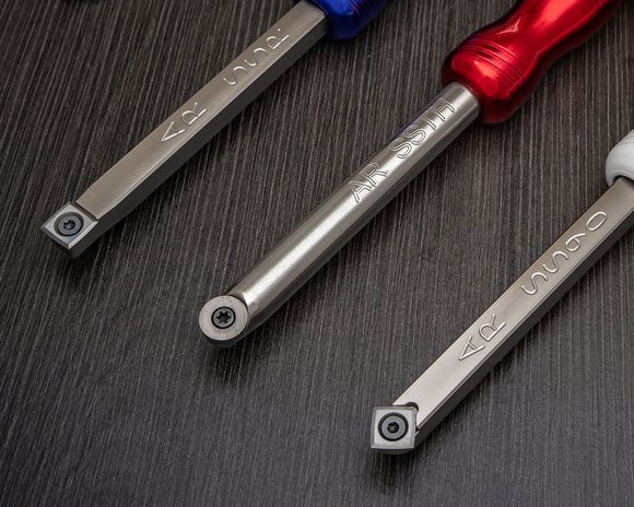 Acrylic Resin Roughing, Turning and Detailing 3 Tool Set - 12" Overall