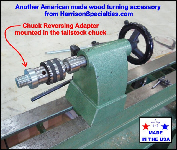 Chuck Reversing Adapter mounted in Tailstock Chuck