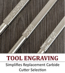 3 Full Size Tools - Rougher, Hollower, 55 Detailer and 1 Handle - 26.5" Overall-8