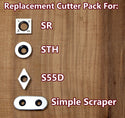 Cutter Pack for Full Size 4 Tool Set Including Simple Scraper