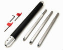 3 Full Size Tools - Rougher, Hollower, 55 Detailer and 1 Handle - 26.5" Overall