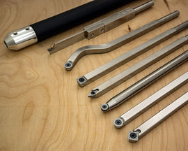 7 Tool Complete Set of Full Size Carbide Tools with 1 Handle - 26.5" Overall