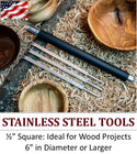 3 Full Size Tools - Rougher, Hollower, 55 Detailer and 1 Handle - 26.5" Overall