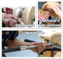 3 Full Size Tools - Rougher, Hollower, 55 Detailer and 1 Handle - 26.5" Overall