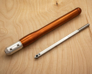 Buy bright-copper-handle Mid Size Simple 55° Detailer Carbide Diamond Woodturning Lathe 9&quot; Tool