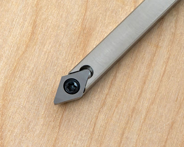 Mid Size Simple 55° Detailer Carbide Diamond Woodturning Lathe 9" Tool