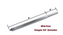 Mid Size Simple 55° Detailer Carbide Diamond Woodturning Lathe 9" Tool