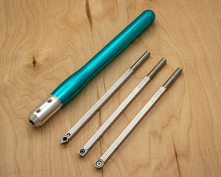 Buy vivid-teal 3 Mid Size Tool Set - Rougher, Turner and Detailer with 1 Handle - 19&quot; Overall