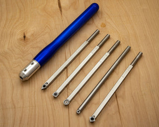 Buy sapphire-blue 5 Mid Size Tools - Rougher, Turner, 2 Detailers and Finisher - 19&quot; Overall
