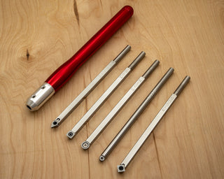 Buy brilliant-red 5 Mid Size Tools - Rougher, Turner, 2 Detailers and Finisher - 19&quot; Overall