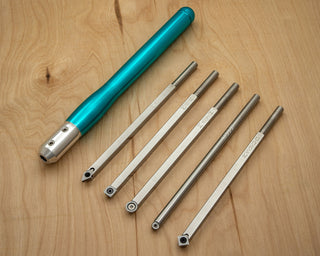 Buy vivid-teal 5 Mid Size Tools - Rougher, Turner, 2 Detailers and Finisher - 19&quot; Overall
