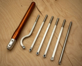 Buy bright-copper 6 Piece Mid-size Tool Set plus a Colored Handle - 19&quot; Overall