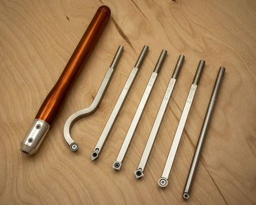 Buy bright-copper 6 Piece Mid-size Tool Set plus a Colored Handle - 19" Overall