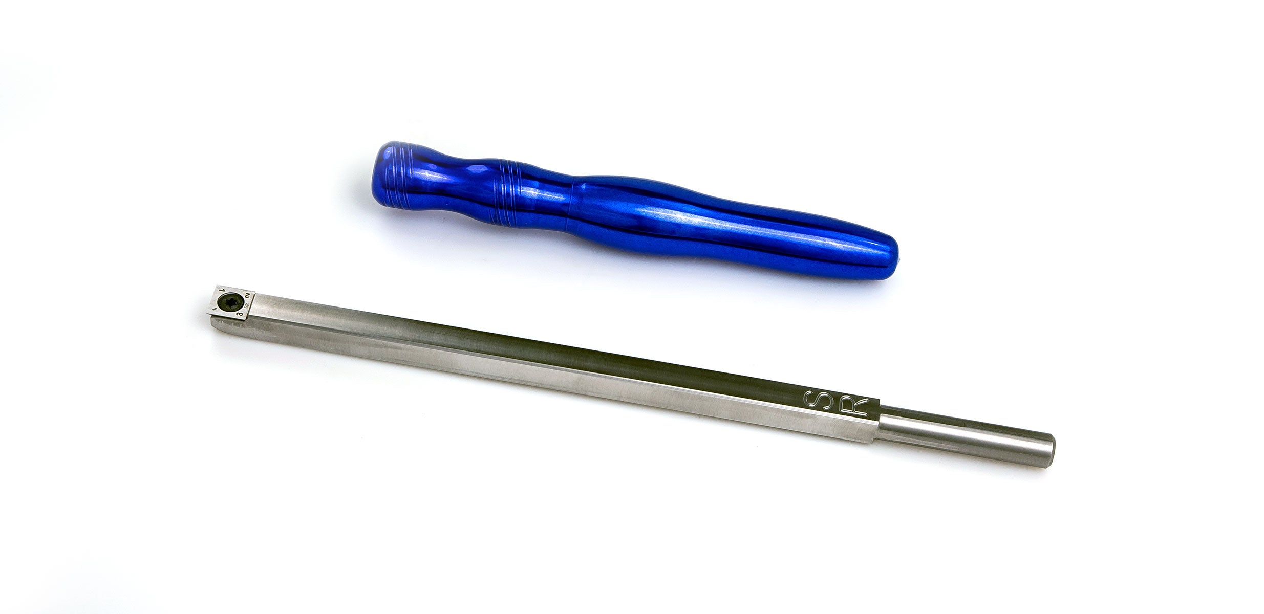 Carbide Tipped Wood Lathe Chisel Set - 14mm Square Insert Rougher & Hollower Tool With Handle