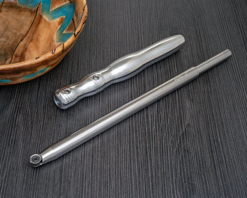 Buy 8-long-silver-aluminum-handle Simple Shear Cutting Finisher Tool for Wood or Acrylic/Resin, unhandled (12" Long SSCF)