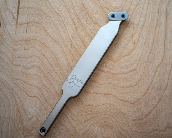 Simple Scraper II - For steep or straight inside walls and bottom finishing with tailstock support