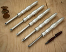 5 Woodturning Tools with 5 Handles - Simple Start Size - 12" Overall Length-2