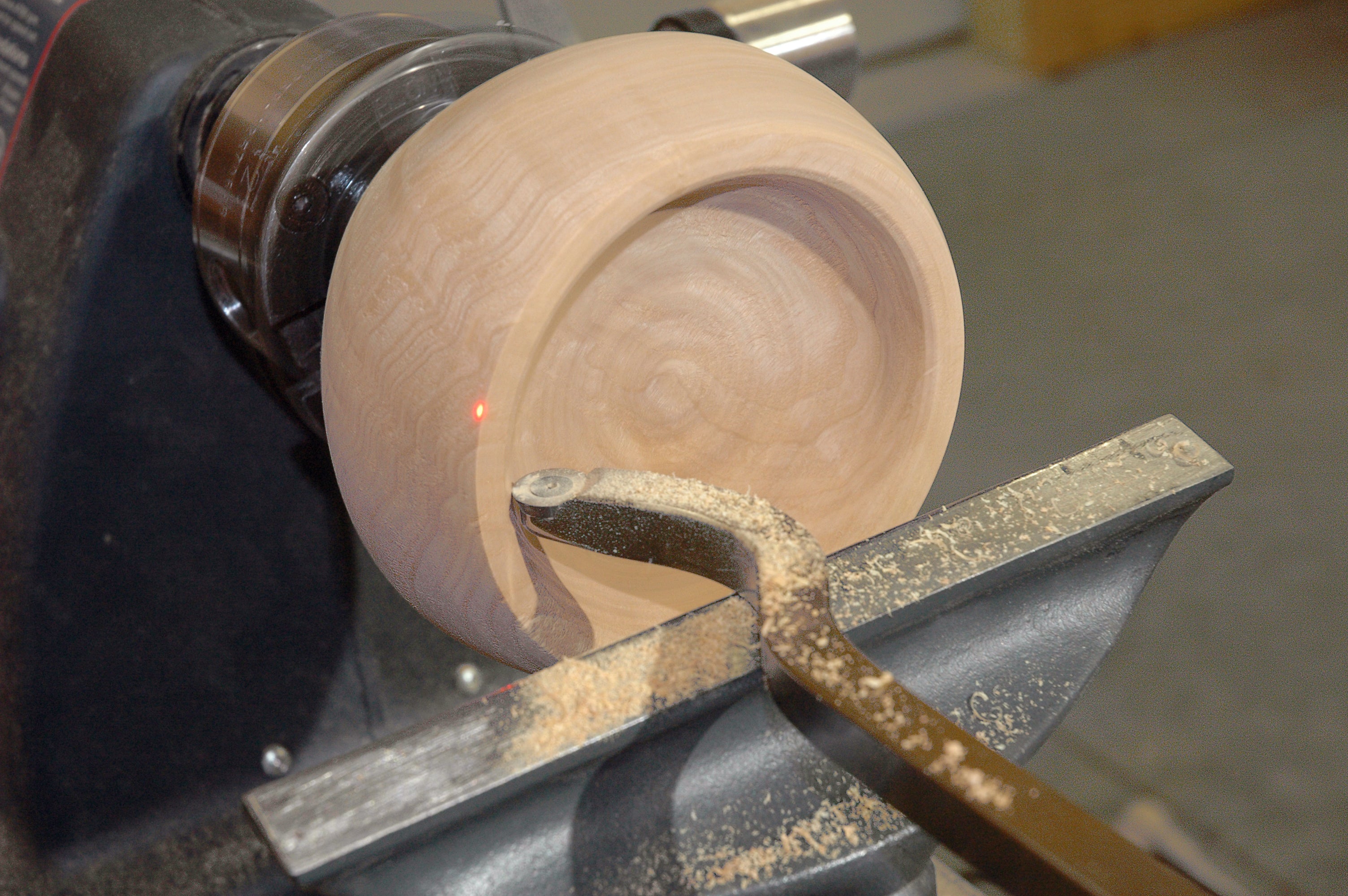 Simple Hollowing System for Shopsmith with Laser