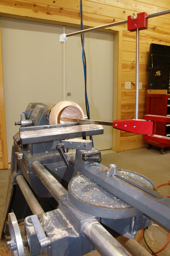 Simple Hollowing System for Shopsmith with Laser